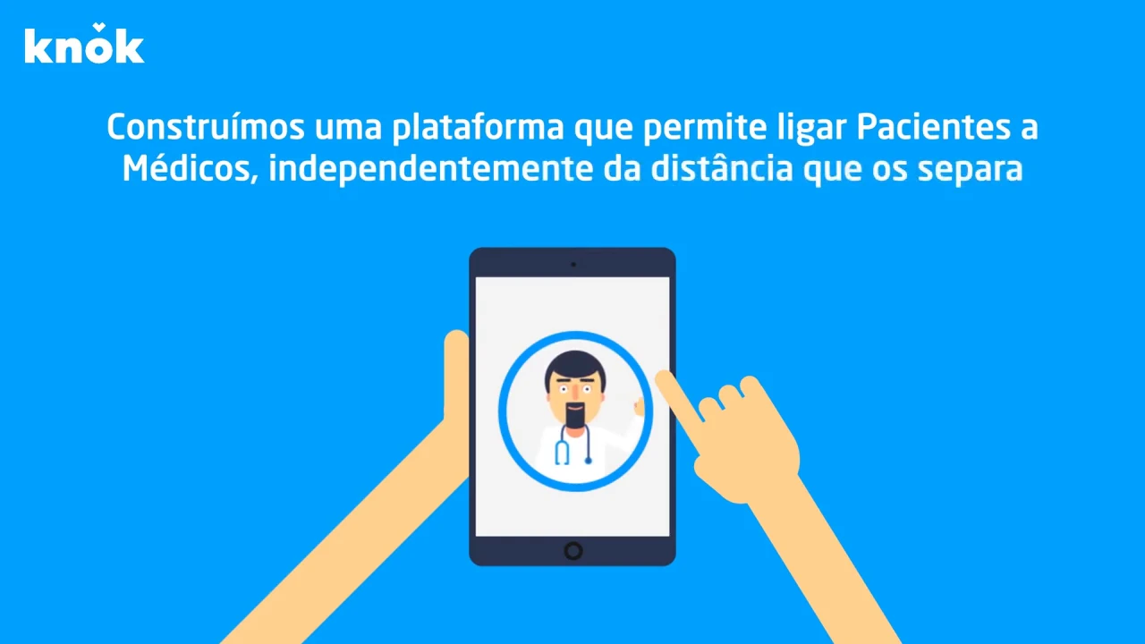 A app knok a ligar um paciente a um médico à distância